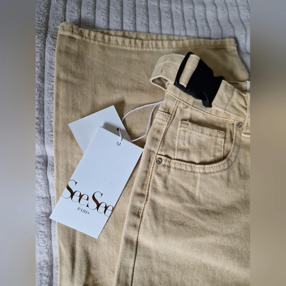 Straight leg cotton trousers - Picture 7 of 8